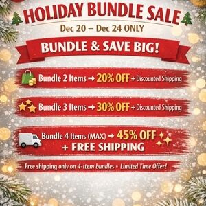 🎄 Holiday Bundle Sale | Up to 45% OFF + Free Shipping, Read Discription Below🎄